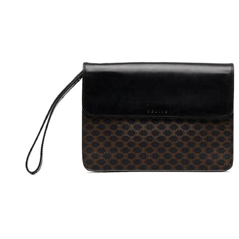 celine black macadam|celine macadam clutch.